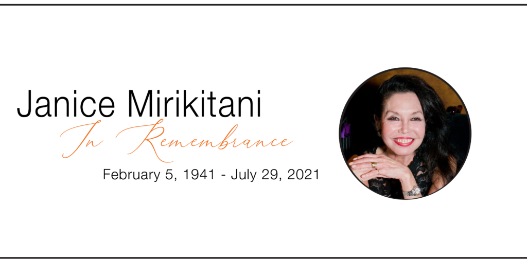 Janice Mirikitani - In Remembrance