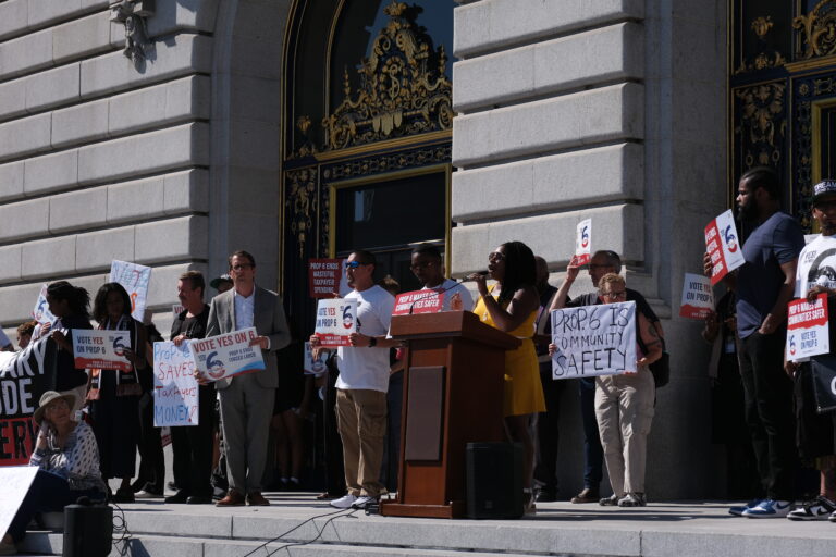 Prop 6 rally at sf city hall